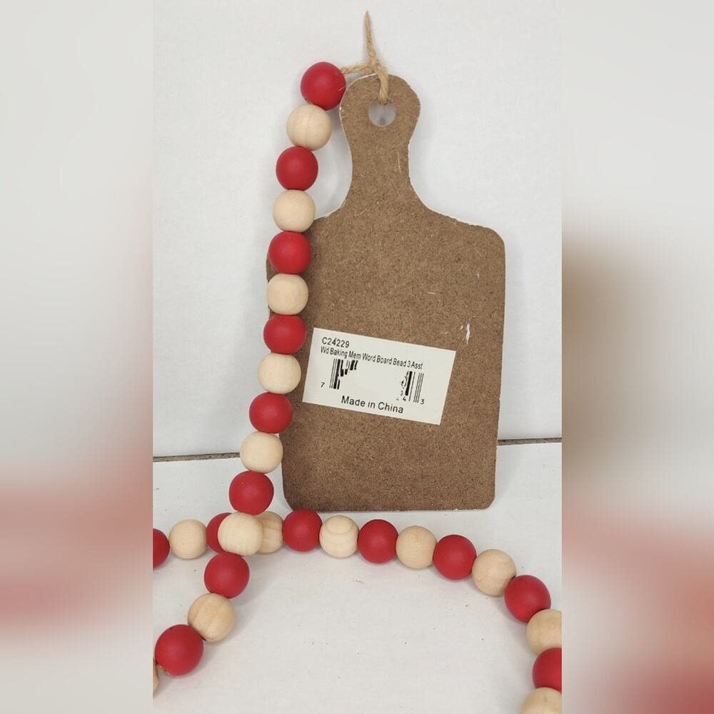 Gingerbread Tiered Tray Beads Garland Swag DecorBaking Sweet Memories Christmas - Picture 4 of 10